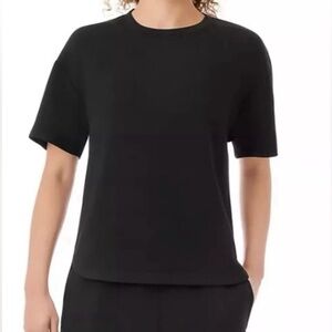 Luxe Scuba Black Tee - Size XL